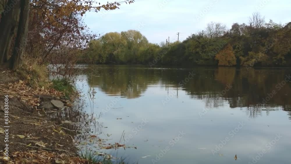 beautiful autumn landscape near river beautiful autumn landscape near river