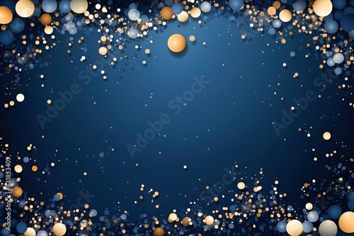 Elegant blue and gold backg...