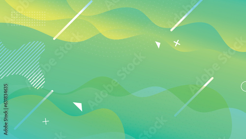 Summer blue orange green gradient minimal vector background with dotted and circle shape overlap layered. Abstract halftone textured backdrop for banner  presentation  business and landing page.  