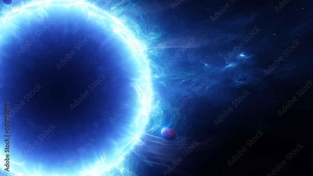 Portal In The Space. Portal Opening. Deep Space Journey, Intergalactic Travel. Portal In The Space. Portal Opening. Deep Space Journey, Intergalactic Travel.