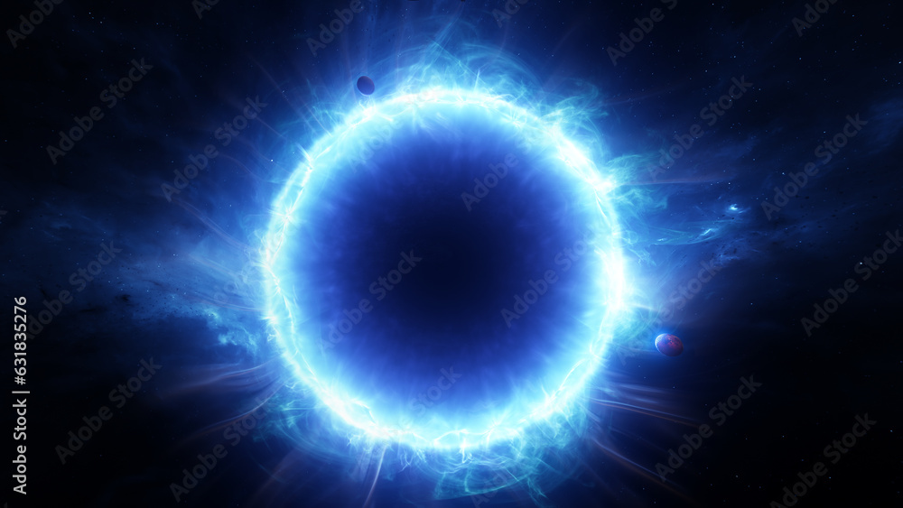 Portal In The Space. Portal Opening. Deep Space Journey, Intergalactic Travel. Portal In The Space. Portal Opening. Deep Space Journey, Intergalactic Travel.