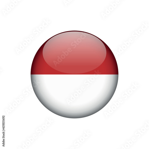 Indonesia Flag Circle Button Vector Template Free Download Indonesia Flag Circle Button Vector Template - GFXLoad