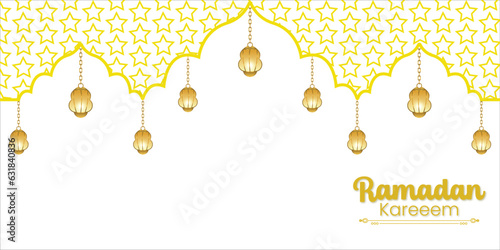 ramadan kareem wishing design Blue white background color with pattren design best text combination vector file