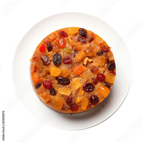 Fruitcake Cake Isolated on ...