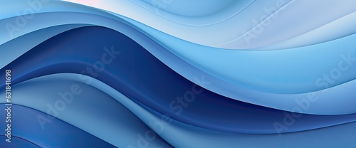 Blue abstract background design. Modern wavy line pattern.