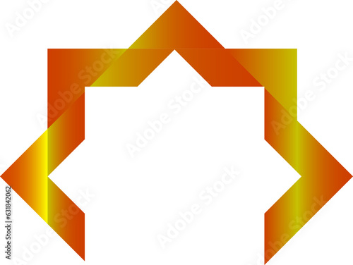 abstract star shape