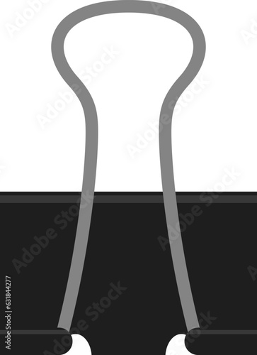 ダブルクリップのイラスト（Binder clip）