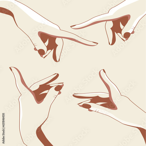 set of hands BOHO ART DESIGN