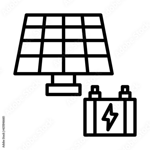 Solar Panel Icon Design