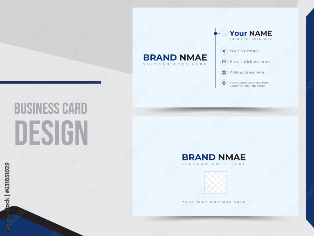 Business card forn & back