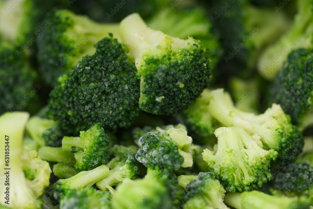 fresh broccoli detail photo