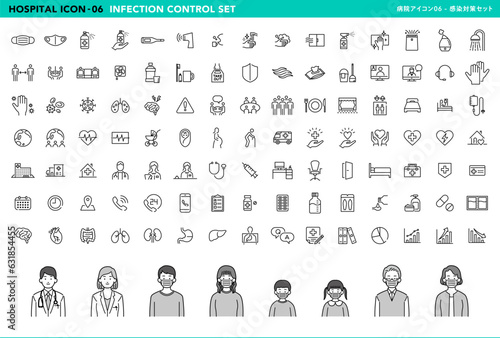 病院アイコン06_感染対策セット