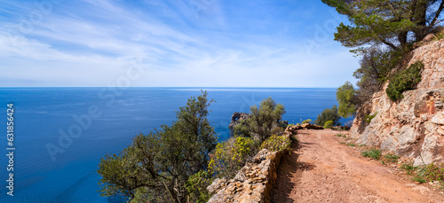 Majorca, Spain. The coastline at Foradada near Deiá. photo