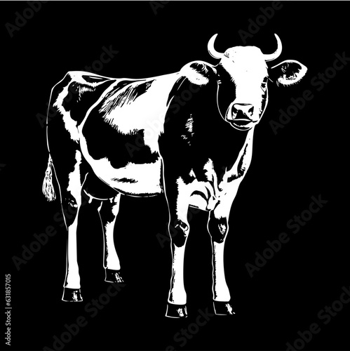 Cow Sketch Illustration 