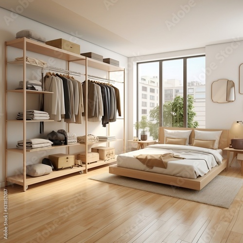 Modern bedroom interior. AI © Muhammad