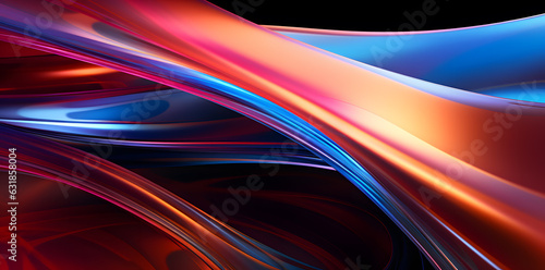 Abstract shiny neon colors texture wavy background