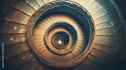 Spiral-Staircase-Viewed-From-Above-Adobe-Stock