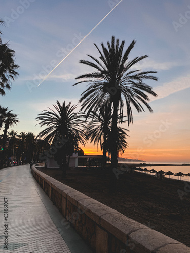 promenade of the mediterranean sea in spain