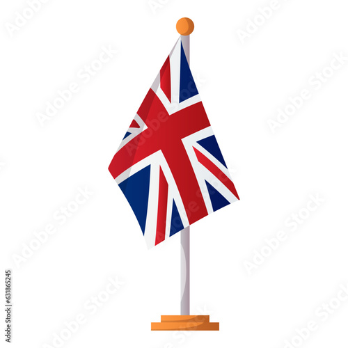 English national symbol, united kingdom flag. English language school, club, course. Elementary grammar, vocabulary, audio lesson. Learn foreign languages online, education. Cerebration, demonstration