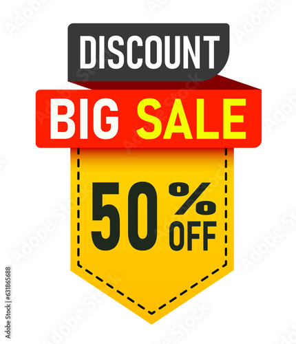 Sale banner template design, Big sale special offer. 