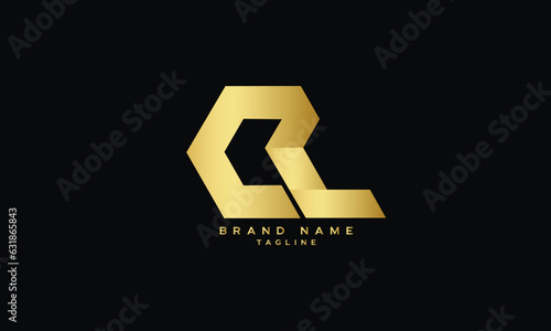 ECL, CEL, CL, LC, CL, LC, Abstract initial monogram letter alphabet logo design