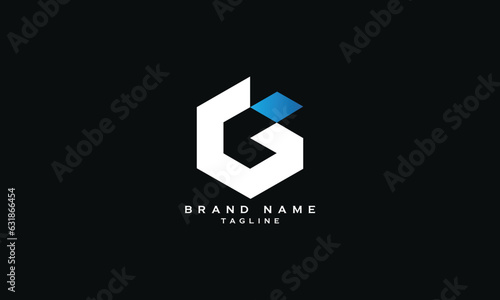 IG, GI, Abstract initial monogram letter alphabet logo design