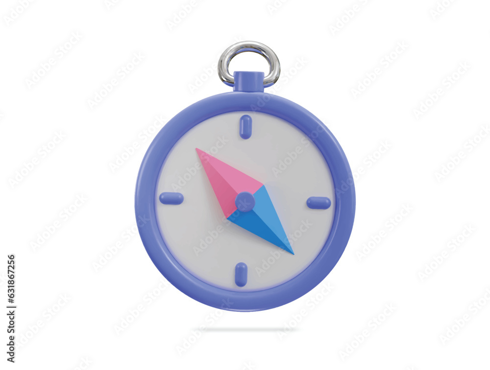 3d compass navigation icon vector illustration 3d compass navigation icon vector illustration