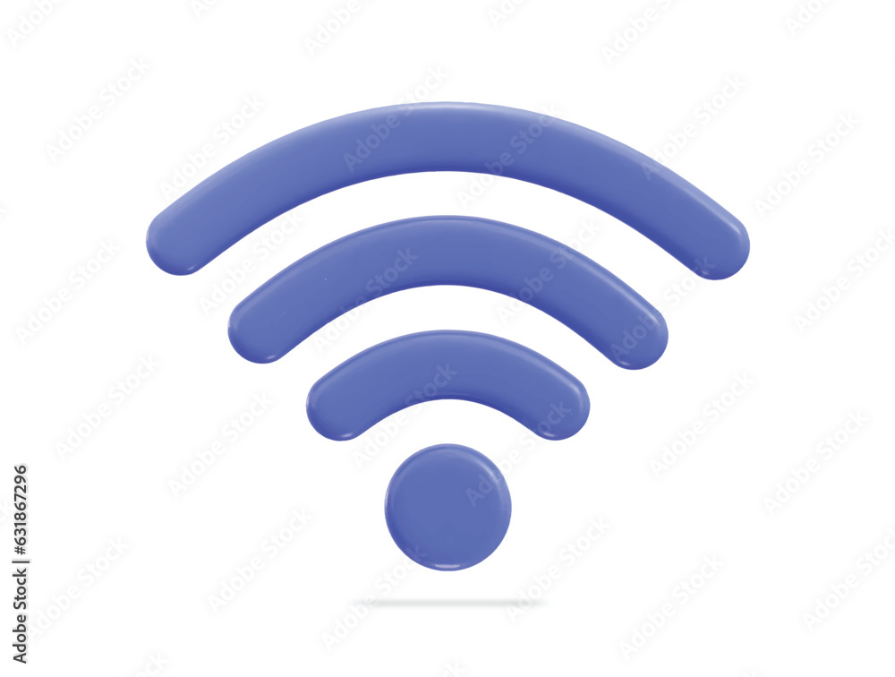 3d wifi wireless network icon vector illustration 3d wifi wireless network icon vector illustration