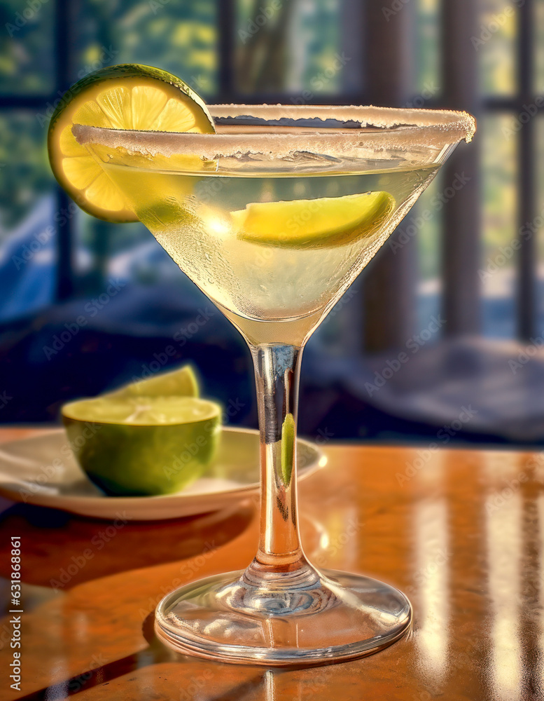 Cocktail Margarita, früher auch Tequila Daisy, Generative AI Cocktail Margarita, früher auch Tequila Daisy, Generative AI
