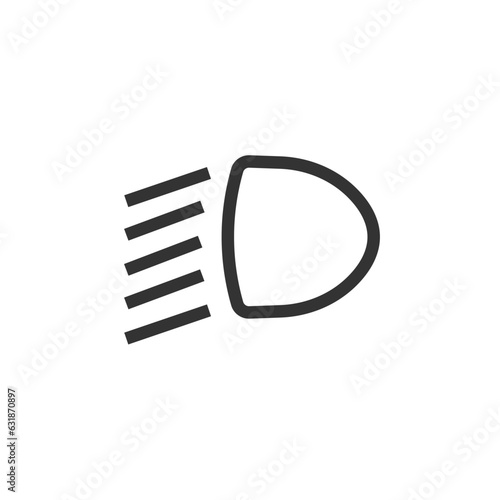 Low beam icon. Dipped beam symbol modern, simple, vector, icon for website design, mobile app, ui. Vector Illustration