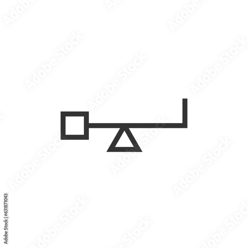 Scale icon. Graphical symbol modern, simple, vector, icon for website design, mobile app, ui. Vector Illustration