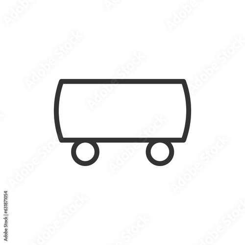 Tank car icon. Graphical symbol modern, simple, vector, icon for website design, mobile app, ui. Vector Illustration