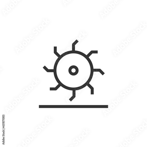 Raising icon. Graphical symbol modern, simple, vector, icon for website design, mobile app, ui. Vector Illustration