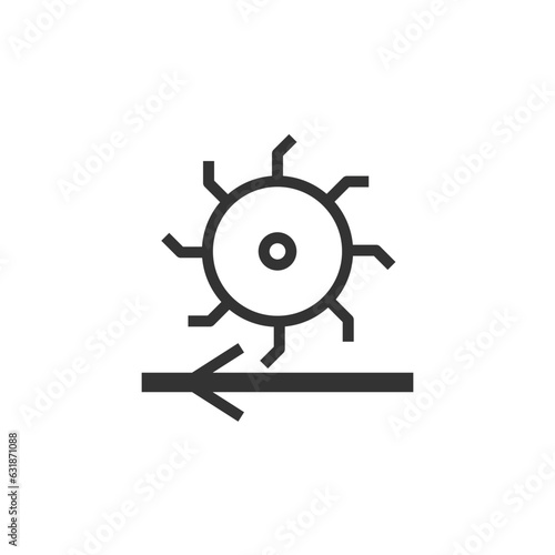 Raising in direction of cloth icon. Graphical symbol modern, simple, vector, icon for website design, mobile app, ui. Vector Illustration