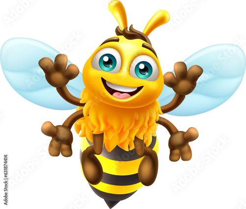 Honey Bumble Bee Cartoon Bu...