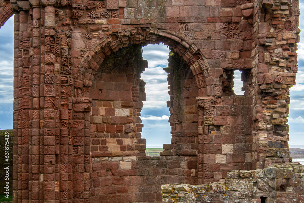 Part of the ruins of Lindisfarne Priory