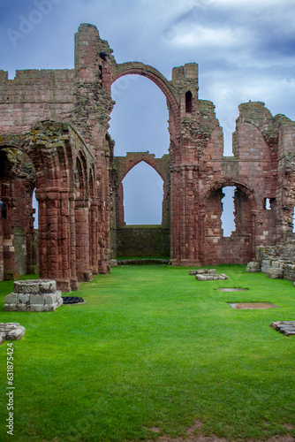 Part of the ruins of Lindisfarne Priory photo