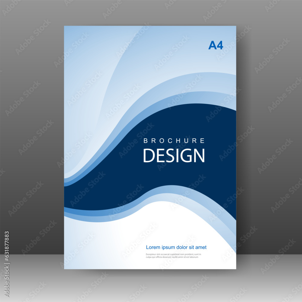 Fototapeta premium Brochure template. Magazine. Modern flyer design. Vector illustration.