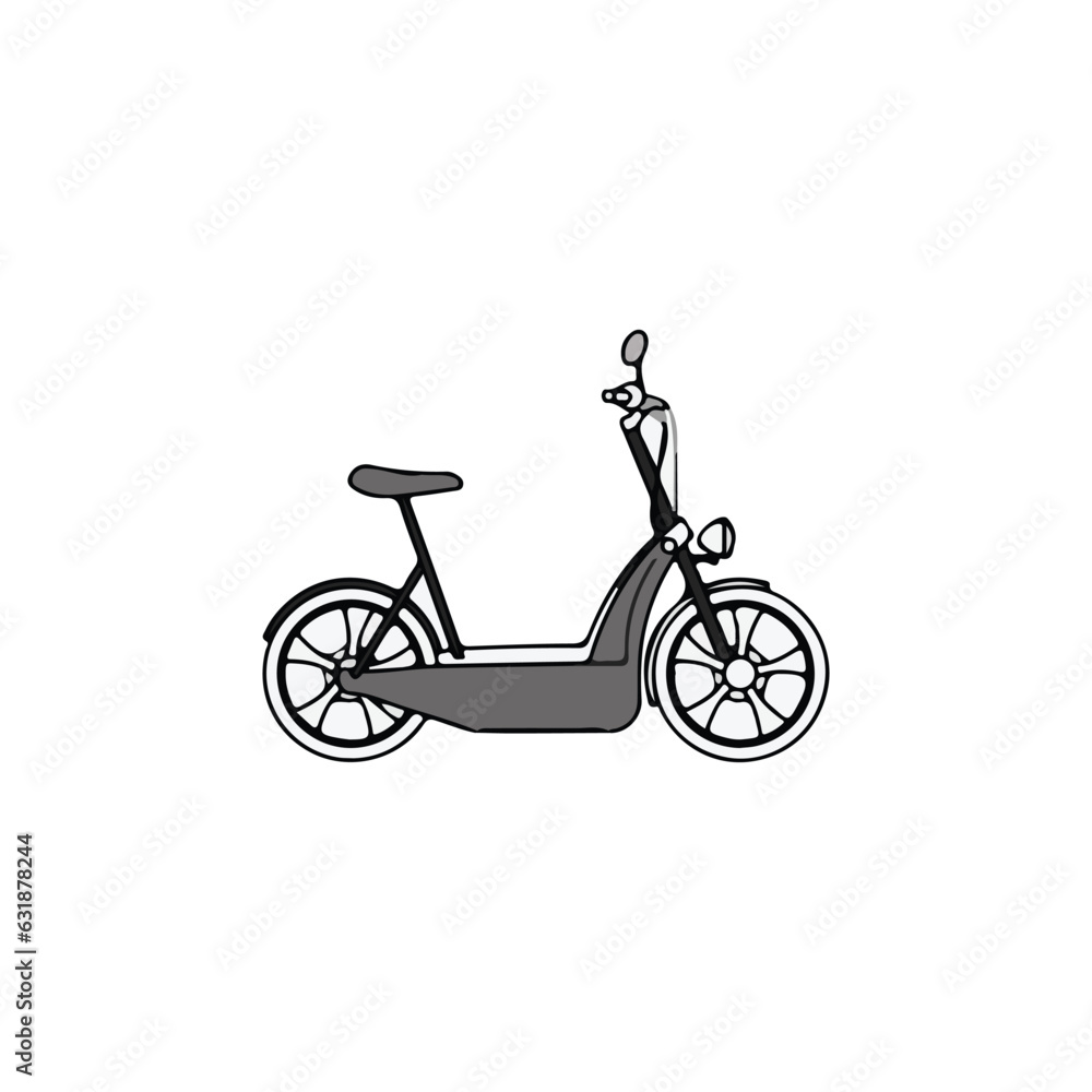 scoote vector type icon
