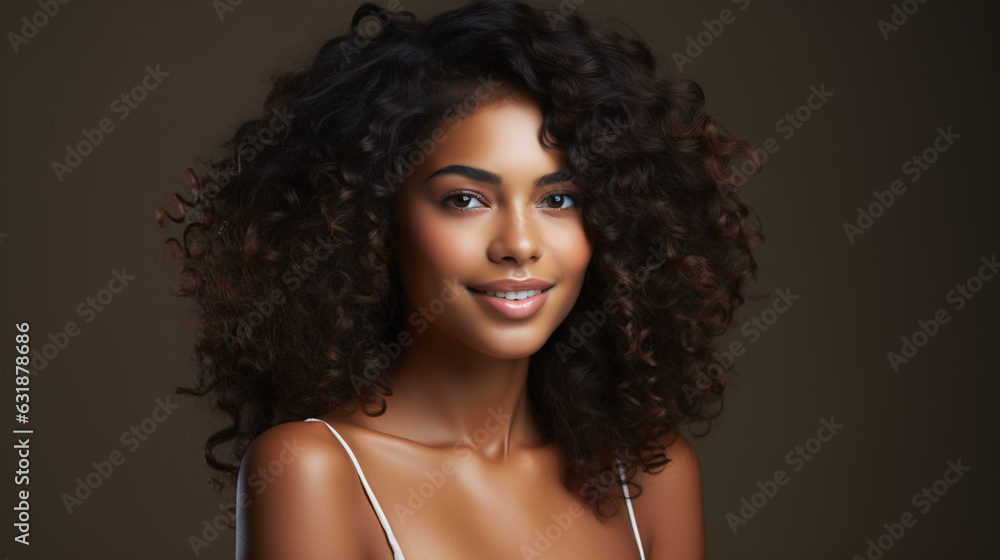 Woman healthy happy smile with clean skin. Blackskin beauty. Advertising style. Woman healthy happy smile with clean skin. Blackskin beauty. Advertising style.