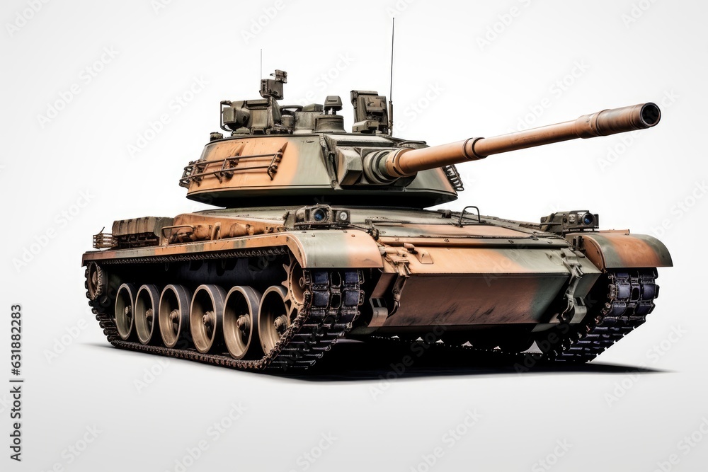Modern American tank isolated on white background. Modern American tank isolated on white background.