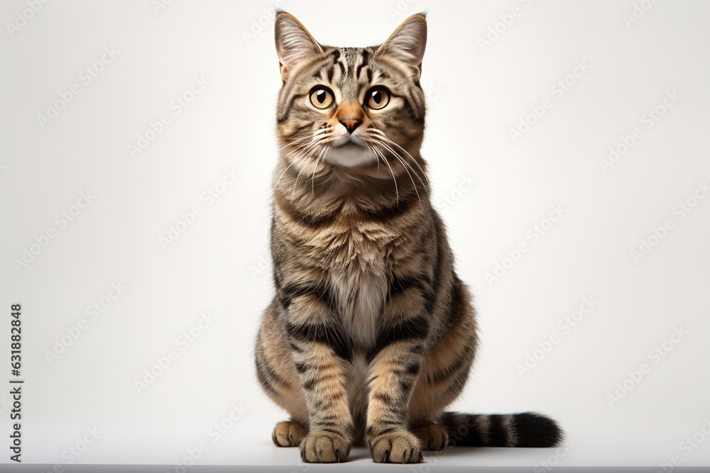 beautiful Cat on a white background