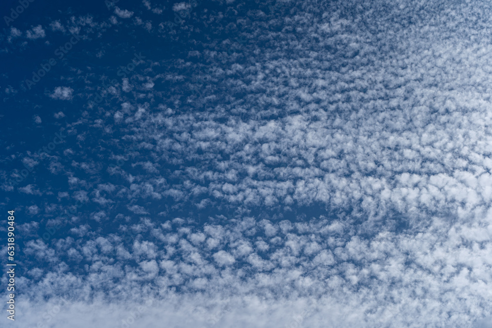 bautiful blue sky with some cirrocumulus clouds