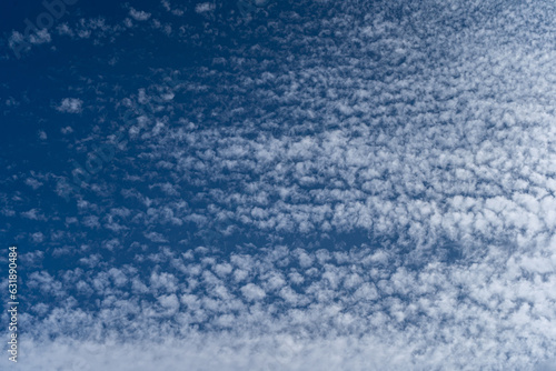 bautiful blue sky with some cirrocumulus clouds