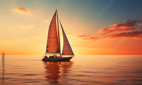mit dem Segelboot auf dem Meer © Jenny Sturm