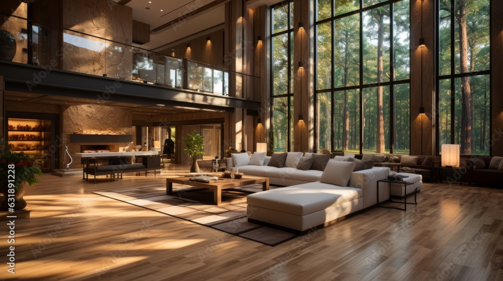Captivating Interiors: Stylish Furniture, Luxurious Architecture, and Elegant Desig, generative AI
