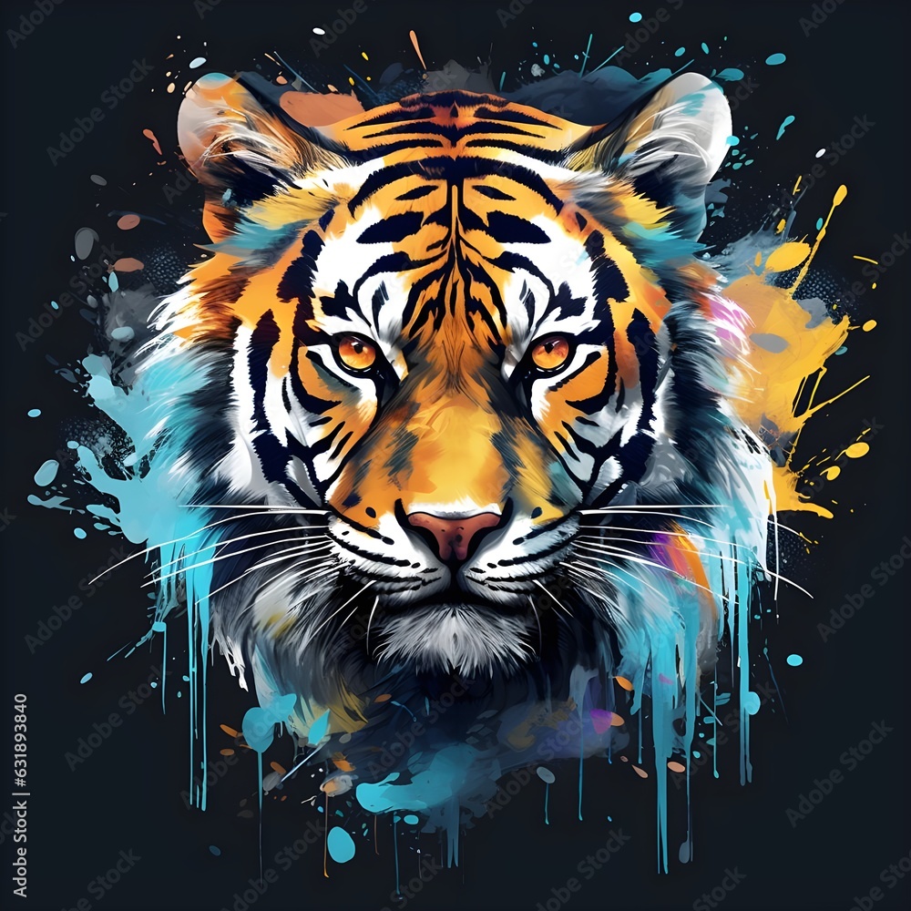 Splash art of a tiger