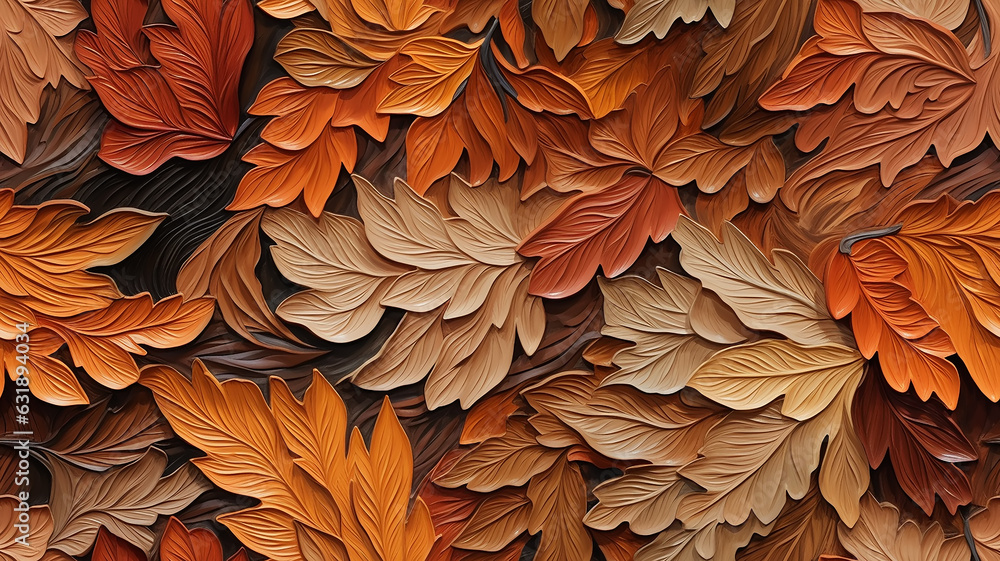 yellow autumn leaves abstract background plastic sculpture digital 3d graphics yellow autumn leaves abstract background plastic sculpture digital 3d graphics