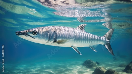Barracuda in the water