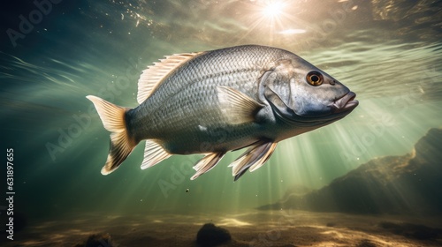 bream in the water photo